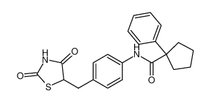 N-(4-((2,4-dioxothiazolidin-5-yl)methyl)phenyl)-1-phenylcyclopentane-1-carboxamide CAS:195604-22-9 manufacturer & supplier