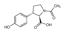 rel-(2R,3S)-1-acetyl-3-(4-hydroxyphenyl)pyrrolidine-2-carboxylic acid CAS:195605-80-2 manufacturer & supplier