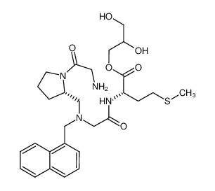 N-[1-(Glycyl)pyrrolidin-2(S)-ylmethyl]-N-(1-naphthylmethyl)glycyl-methionine (1-glyceryl)ester CAS:195606-99-6 manufacturer & supplier