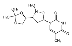 (3'R,4'S,5'S)-1-[2-N-methyl-3-(2,2-dimethyl-1,3-dioxolan-4-yl)-1,2-isoxazolidinyl]thymine CAS:195608-66-3 manufacturer & supplier