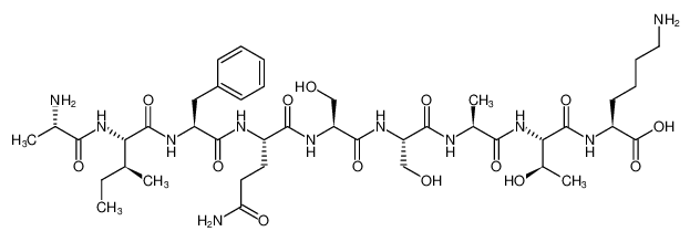 L-Lysine,L-alanyl-L-isoleucyl-L-phenylalanyl-L-glutaminyl-L-seryl-L-seryl-L-alanyl-L-threonyl- CAS:195609-77-9 manufacturer & supplier