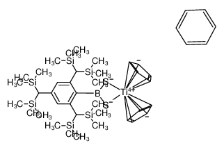 4,4-di-η(5)-cyclopentadienyl-2-(2,4,6-tris[bis(triemthylsilyl)methyl]phenyl)-1,3,2,4-dithiaboratitanetane * C6H6 CAS:195610-08-3 manufacturer & supplier