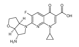 rel-7-((3aR,6S,6aR)-6-aminohexahydro-4H-furo[3,2-b]pyrrol-4-yl)-1-cyclopropyl-6-fluoro-4-oxo-1,4-dihydro-1,8-naphthyridine-3-carboxylic acid CAS:195610-32-3 manufacturer & supplier