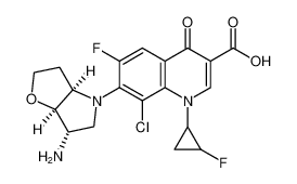 rel-7-((3aR,6S,6aR)-6-aminohexahydro-4H-furo[3,2-b]pyrrol-4-yl)-8-chloro-6-fluoro-1-(2-fluorocyclopropyl)-4-oxo-1,4-dihydroquinoline-3-carboxylic acid CAS:195610-35-6 manufacturer & supplier