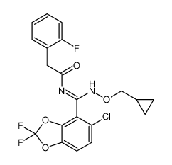 (Z)-N-((5-chloro-2,2-difluorobenzo[d][1,3]dioxol-4-yl)((cyclopropylmethoxy)amino)methylene)-2-(2-fluorophenyl)acetamide CAS:195611-19-9 manufacturer & supplier