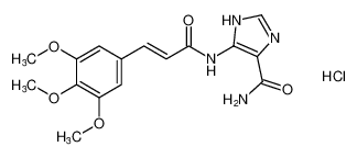 (E)-5-(3-(3,4,5-trimethoxyphenyl)acrylamido)-1H-imidazole-4-carboxamide hydrochloride CAS:195617-29-9 manufacturer & supplier