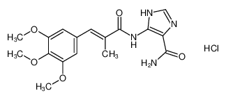 (E)-5-(2-methyl-3-(3,4,5-trimethoxyphenyl)acrylamido)-1H-imidazole-4-carboxamide hydrochloride CAS:195617-68-6 manufacturer & supplier