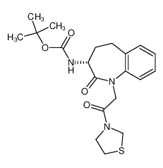 (+)-(R)-[2-oxo-1-(2-oxo-2-thiazolidin-1-ylethyl)-2,3,4,5-tetrahydro-1H-benzo[b]azepin-3-yl]carbamic acid tert-butyl ester CAS:195621-64-8 manufacturer & supplier