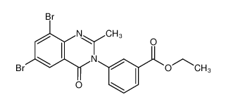 3-(6,8-dibromo-2-methyl-4-oxo-4H-quinazolin-3-yl)-benzoic acid ethyl ester CAS:19564-77-3 manufacturer & supplier