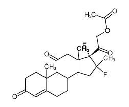 Acetic acid 2-((R)-16,17-difluoro-10,13,16-trimethyl-3,11-dioxo-2,3,6,7,8,9,10,11,12,13,14,15,16,17-tetradecahydro-1H-cyclopenta[a]phenanthren-17-yl)-2-oxo-ethyl ester CAS:1957-75-1 manufacturer & supplier