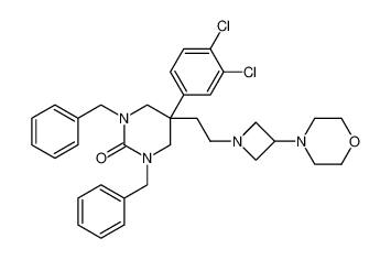 2(1H)-Pyrimidinone,5-(3,4-dichlorophenyl)tetrahydro-5-[2-[3-(4-morpholinyl)-1-azetidinyl]ethyl]-1,3-bis(phenylmethyl)- CAS:195709-07-0 manufacturer & supplier