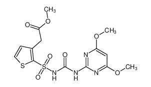 methyl 2-(2-(N-((4,6-dimethoxypyrimidin-2-yl)carbamoyl)sulfamoyl)thiophen-3-yl)acetate CAS:195712-89-1 manufacturer & supplier