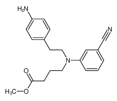 methyl 4-[[2-[4-aminophenyl]ethyl][3-cyanophenyl]amino]-butanoate CAS:195718-95-7 manufacturer & supplier