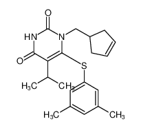 1-(cyclopent-3-en-1-ylmethyl)-6-((3,5-dimethylphenyl)thio)-5-isopropylpyrimidine-2,4(1H,3H)-dione CAS:195720-14-0 manufacturer & supplier