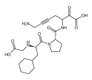 7-amino-3-((S)-1-((R)-2-((carboxymethyl)amino)-3-cyclohexylpropanoyl)pyrrolidine-2-carboxamido)-2-oxohept-5-ynoic acid CAS:195721-98-3 manufacturer & supplier