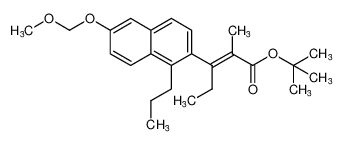 2-Pentenoic acid,3-[6-(methoxymethoxy)-1-propyl-2-naphthalenyl]-2-methyl-,1,1-dimethylethyl ester, (E)- CAS:195728-34-8 manufacturer & supplier