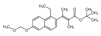 tert-butyl (E)-3-(1-ethyl-6-(methoxymethoxy)naphthalen-2-yl)-2-methylbut-2-enoate CAS:195728-40-6 manufacturer & supplier