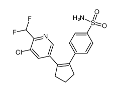 4-[2-(3-chloro-2-difluoromethylpyridin-5-yl)cyclopenten-1-yl]benzenesulfonamide CAS:195733-51-8 manufacturer & supplier