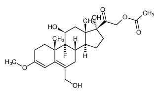 2-((8S,9R,10S,11S,13S,14S,17R)-9-fluoro-11,17-dihydroxy-6-(hydroxymethyl)-3-methoxy-10,13-dimethyl-2,7,8,9,10,11,12,13,14,15,16,17-dodecahydro-1H-cyclopenta[a]phenanthren-17-yl)-2-oxoethyl acetate CAS:1958-83-4 manufacturer & supplier