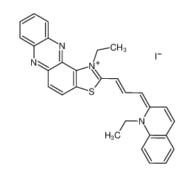 1-ethyl-2-[3-(1-ethyl-1H-thiazolo[4,5-a]phenazin-2-ylidene)-propenyl]-quinolinium; iodide CAS:19580-85-9 manufacturer & supplier