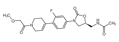 (S)-N-((3-(3-fluoro-4-(1-(2-methoxyacetyl)-1,2,3,6-tetrahydropyridin-4-yl)phenyl)-2-oxooxazolidin-5-yl)methyl)acetamide CAS:195816-26-3 manufacturer & supplier