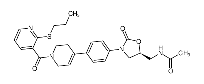 (S)-N-((2-oxo-3-(4-(1-(2-(propylthio)nicotinoyl)-1,2,3,6-tetrahydropyridin-4-yl)phenyl)oxazolidin-5-yl)methyl)acetamide CAS:195817-26-6 manufacturer & supplier