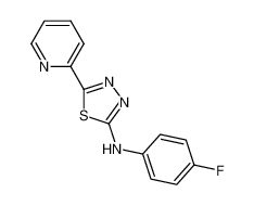 N-(4-fluorophenyl)-5-(pyridin-2-yl)-1,3,4-thiadiazol-2-amine CAS:195818-72-5 manufacturer & supplier