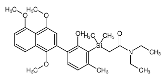 N,N-diethyl-2-((2-hydroxy-6-methyl-3-(1,4,5-trimethoxynaphthalen-2-yl)phenyl)dimethylsilyl)acetamide CAS:195821-95-5 manufacturer & supplier