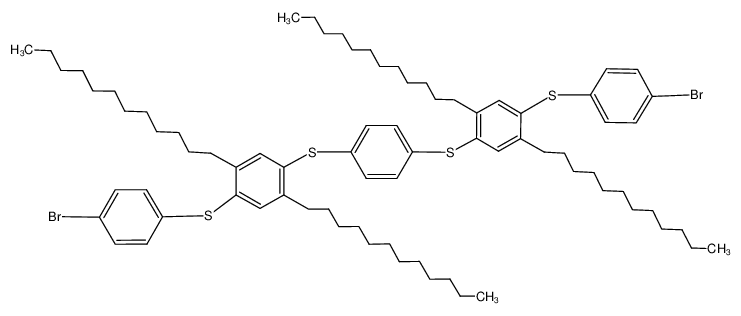 1,4-bis[4-(4-bromophenylthio)-2,5-di-n-dodecylphenylthio]benzene CAS:195822-69-6 manufacturer & supplier