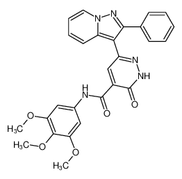 3-oxo-6-(2-phenylpyrazolo[1,5-a]pyridin-3-yl)-N-(3,4,5-trimethoxyphenyl)-2,3-dihydropyridazine-4-carboxamide CAS:195827-01-1 manufacturer & supplier