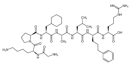 L-Arginine,glycyl-L-lysyl-L-prolyl-3-cyclohexyl-L-alanyl-L-alanyl-L-leucyl-5-phenyl-D-norvalyl- CAS:195829-88-0 manufacturer & supplier