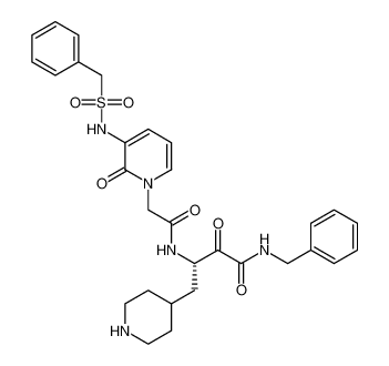 (S)-N-benzyl-2-oxo-3-(2-(2-oxo-3-((phenylmethyl)sulfonamido)pyridin-1(2H)-yl)acetamido)-4-(piperidin-4-yl)butanamide CAS:195876-91-6 manufacturer & supplier