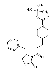 4-[3-((S)-4-Benzyl-2-oxo-oxazolidin-3-yl)-3-oxo-propyl]-piperidine-1-carboxylic acid tert-butyl ester CAS:195877-48-6 manufacturer & supplier