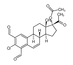 3-Chlor-17α-acetoxy-20-oxo-17-norpregna-1,3,5(10),6-tetraen-2,4-dicarbaldehyd CAS:19588-35-3 manufacturer & supplier