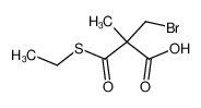 3-Bromo-2-ethylsulfanylcarbonyl-2-methyl-propionic acid CAS:195883-22-8 manufacturer & supplier