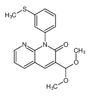 3-(dimethoxymethyl)-1-(3-(methylthio)phenyl)-1,8-naphthyridin-2(1H)-one CAS:195883-70-6 manufacturer & supplier