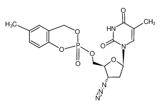 1-[(2R,4S,5S)-4-Azido-5-(6-methyl-2-oxo-4H-2λ5-benzo[1,3,2]dioxaphosphinin-2-yloxymethyl)-tetrahydro-furan-2-yl]-5-methyl-1H-pyrimidine-2,4-dione CAS:195885-83-7 manufacturer & supplier