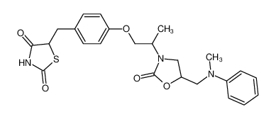 5-[4-{2-[5-(N-Methyl-N-phenylaminomethyl)-2-oxooxazolidin-3-yl]propoxy}benzyl]thiazolidine-2,4-dione CAS:195886-99-8 manufacturer & supplier