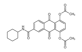 Acetic acid 4-acetoxy-7-cyclohexylcarbamoyl-9,10-dioxo-9,10-dihydro-anthracen-1-yl ester CAS:19591-51-6 manufacturer & supplier