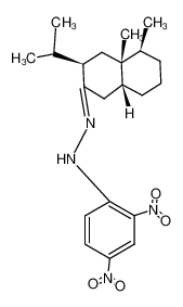 Dihydrofukinon-2.4-dinitro-phenylhydrazon, (4aR)-all-cis-2-oxo-3-isopropyl-4a.5-dimethyl-decalin-2.4-dinitro-phenylhydrazon CAS:19593-09-0 manufacturer & supplier