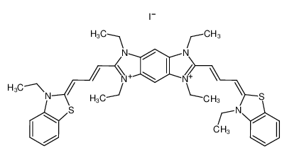 1,3,5,7-tetraethyl-2,6-bis-[3-(3-ethyl-3H-benzothiazol-2-ylidene)-propenyl]-3,7-dihydro-benzo[1,2-d;4,5-d']diimidazolediium; diiodide CAS:19593-69-2 manufacturer & supplier