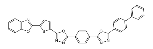 2-(5-{5-[4-(5-biphenyl-4-yl-[1,3,4]oxadiazol-2-yl)-phenyl]-[1,3,4]oxadiazol-2-yl}-thiophen-2-yl)-benzooxazole CAS:19595-67-6 manufacturer & supplier