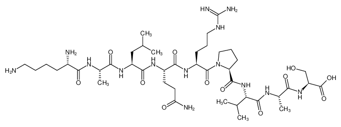 L-lysyl-L-alanyl-L-leucyl-L-glutaminyl-L-arginyl-L-prolyl-L-valyl-L-alanyl-L-serine CAS:195965-06-1 manufacturer & supplier