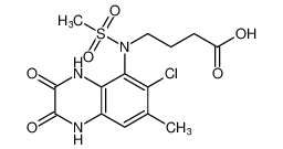 4-(N-(6-chloro-7-methyl-2,3-dioxo-1,2,3,4-tetrahydroquinoxalin-5-yl)methylsulfonamido)butanoic acid CAS:195966-08-6 manufacturer & supplier