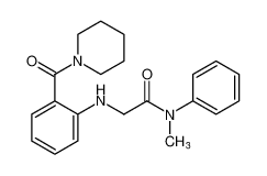 N-methyl-N-phenyl-2-((2-(piperidine-1-carbonyl)phenyl)amino)acetamide CAS:195967-72-7 manufacturer & supplier