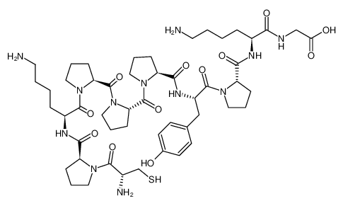 Glycine,L-cysteinyl-L-prolyl-L-lysyl-L-prolyl-L-prolyl-L-prolyl-L-tyrosyl-L-prolyl-L-lysyl- CAS:195973-09-2 manufacturer & supplier