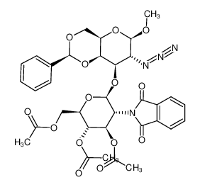 methyl O-(3',4',6'-tri-O-acetyl-2'-deoxy-2'-phthalimido-β-D-glucopyranosyl)-(1'-)3)-2-azido-4,6-O-benzylidene-2-deoxy-β-D-galactopyranoside CAS:195976-19-3 manufacturer & supplier