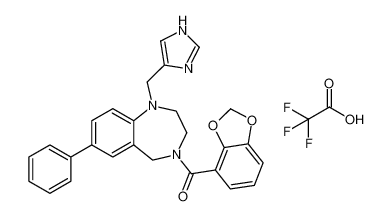 (1-((1H-imidazol-4-yl)methyl)-7-phenyl-1,2,3,5-tetrahydro-4H-benzo[e][1,4]diazepin-4-yl)(benzo[d][1,3]dioxol-4-yl)methanone 2,2,2-trifluoroacetate CAS:195978-78-0 manufacturer & supplier