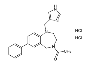 1-(1-((1H-imidazol-4-yl)methyl)-7-phenyl-1,2,3,5-tetrahydro-4H-benzo[e][1,4]diazepin-4-yl)ethan-1-one dihydrochloride CAS:195978-94-0 manufacturer & supplier