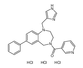 (1-((1H-imidazol-4-yl)methyl)-7-phenyl-1,2,3,5-tetrahydro-4H-benzo[e][1,4]diazepin-4-yl)(pyridin-3-yl)methanone trihydrochloride CAS:195979-04-5 manufacturer & supplier